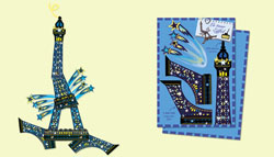 Carte à découper : </br>Tour Eiffel